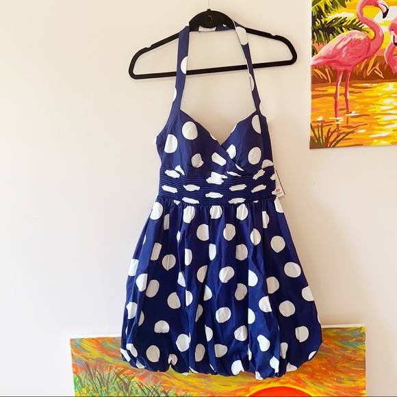 JESSICA SIMPSON Marilyn Retro Bubble Halter Dress